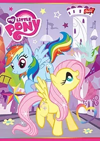 ŠKOLNÍ SEŠIT A5 MY LITTLE PONY 16 listů, linkovaný, 4 druhy