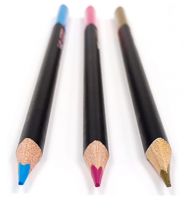 KIDEA TROJHRANNÉ PASTELKY V KOVOVÉ KRABIČCE 24 KS