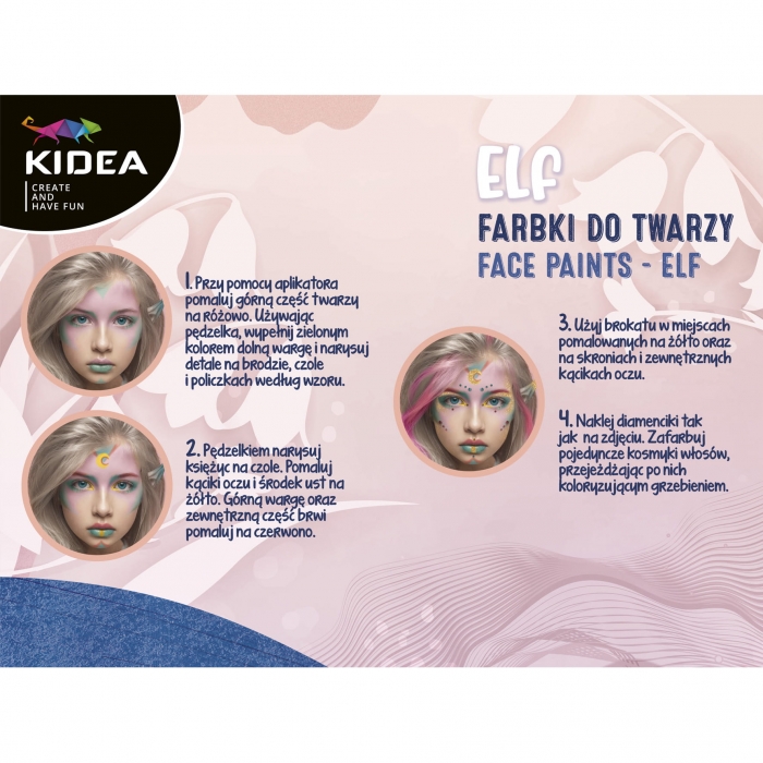 KIDEA SADA ELF BARVY NA OBLIČEJ A HŘEBEN