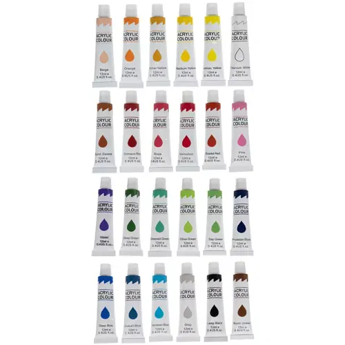 Maaleo akrylové barvy 24 ks po 12 ml