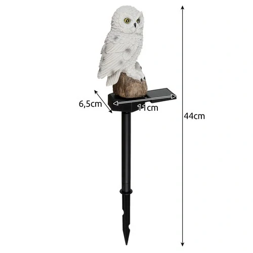 Gardlov solární zahradní lampa sova