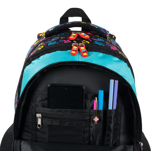 Školní ergonomický čtyřkomorový batoh Stitch Mint Aloha