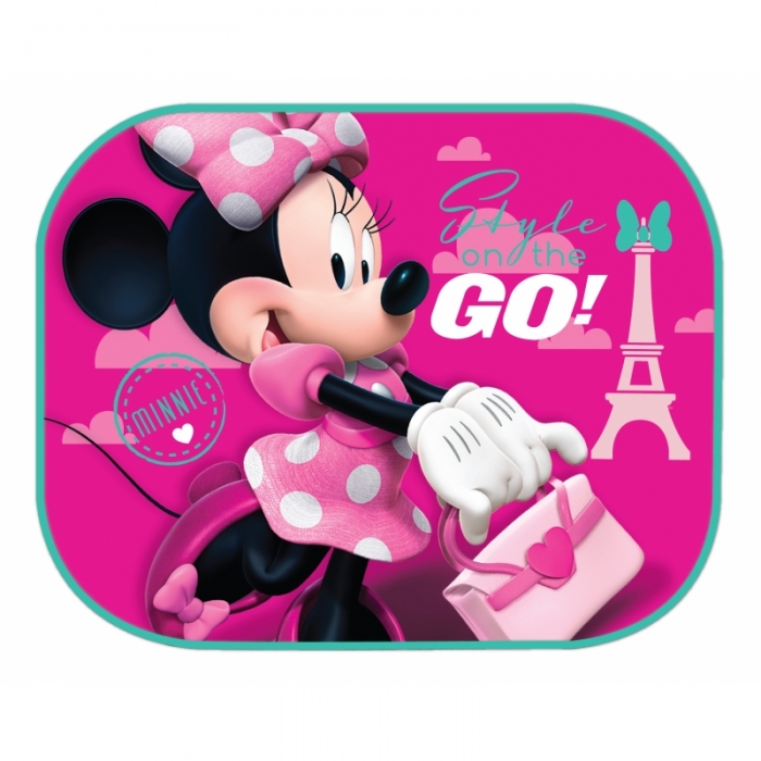 ZVÝHODNĚNÁ AUTOSADA - OCHRANA SEDADLA + STÍNÍTKA DISNEY MINNIE MOUSE