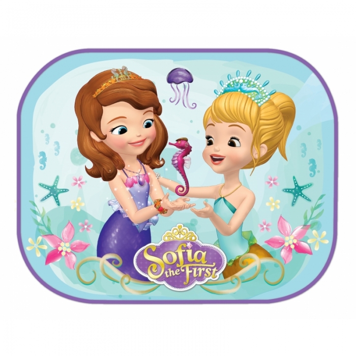 ZVÝHODNĚNÁ AUTOSADA - OCHRANA SEDADLA + STÍNÍTKA DISNEY PRINCEZNA SOFIE