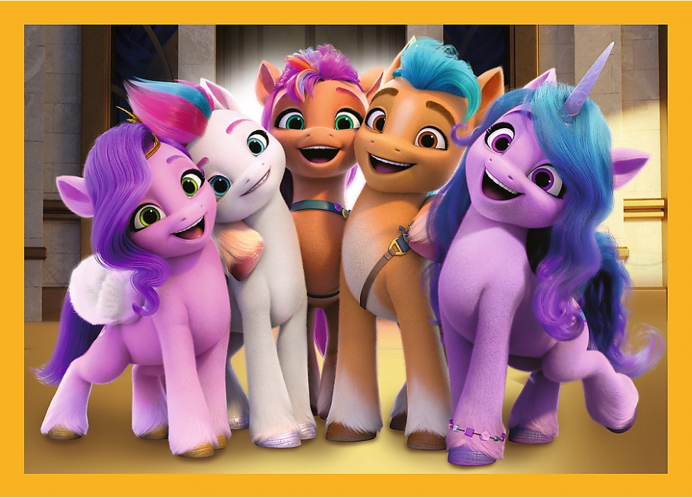 PUZZLE MY LITTLE PONY SEZNAMTE SE S PONÍKY 4 V 1 MIX 35,48,54 A 70 DÍLKŮ