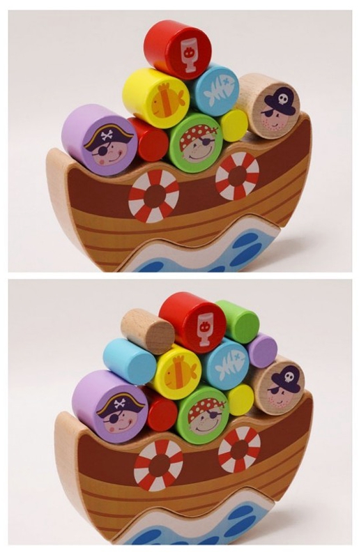 WOODEN TOYS BALANČNÍ HRA LOĎ