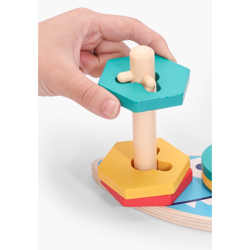 WOODEN TOYS VELKÁ VKLÁDAČKA TVARŮ ŽRALOK