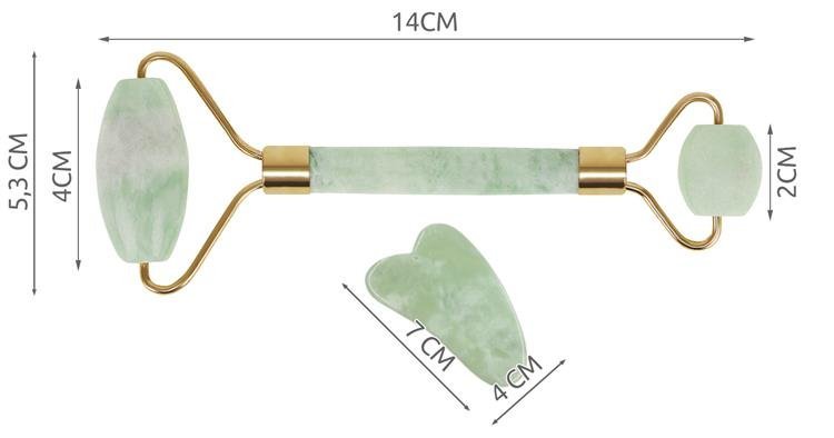 MASÁŽNÍ VÁLEČEK NA OBLIČEJ JADE ROLLER