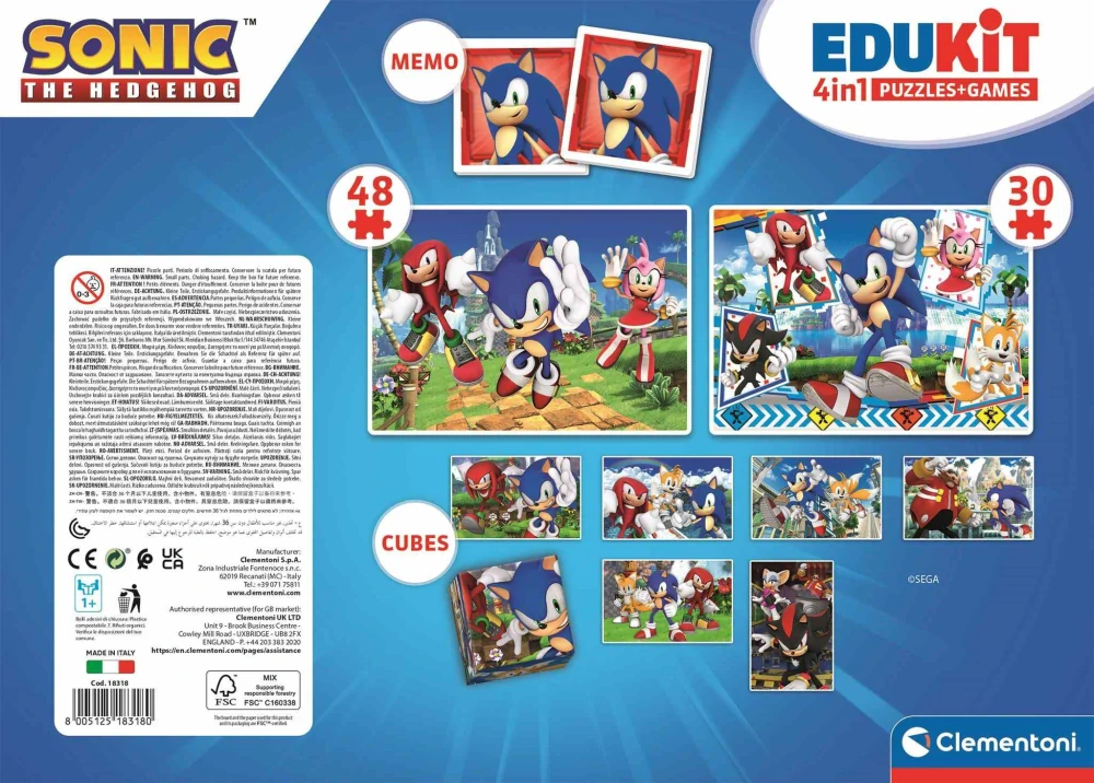 Edukit soubor her 4 v 1 Sonic