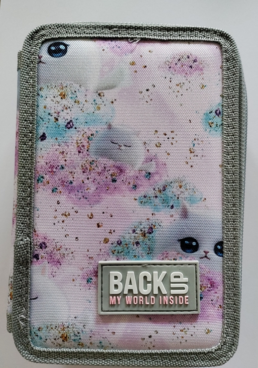 Backup školní třípatrový penál s výbavou Dreamy kočky