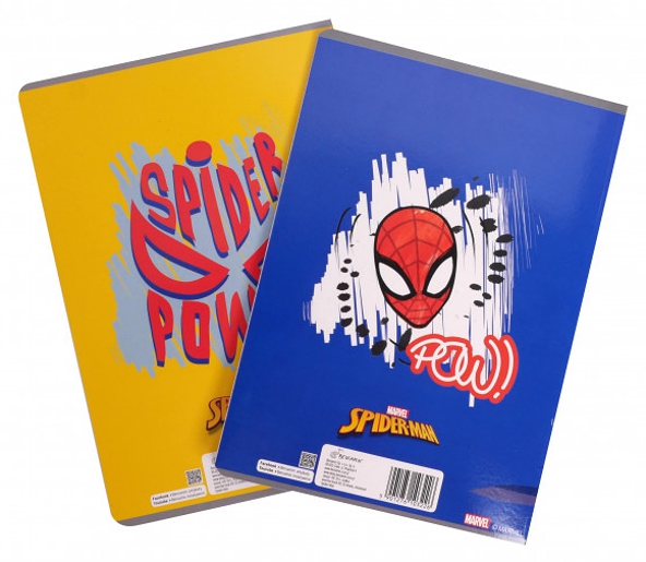 Sešit A5 Spiderman 32 listů, čtverečkovaný, sada 2ks