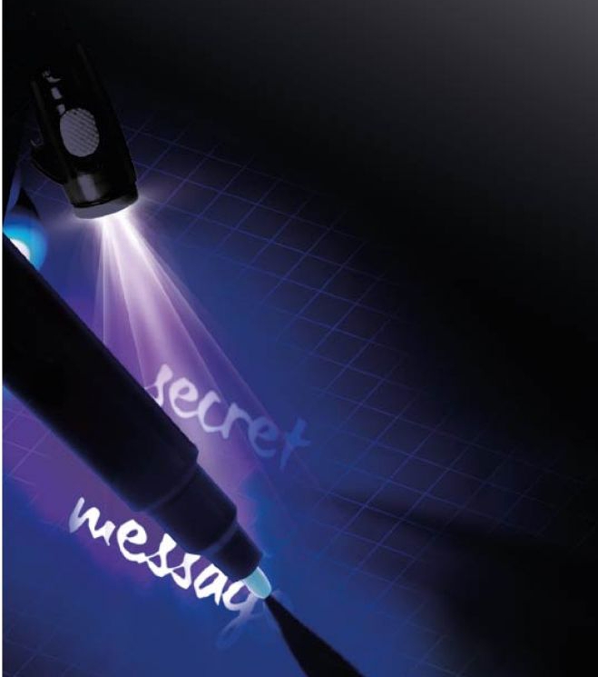 Kidea kouzelné špionážní pero s LED světlem