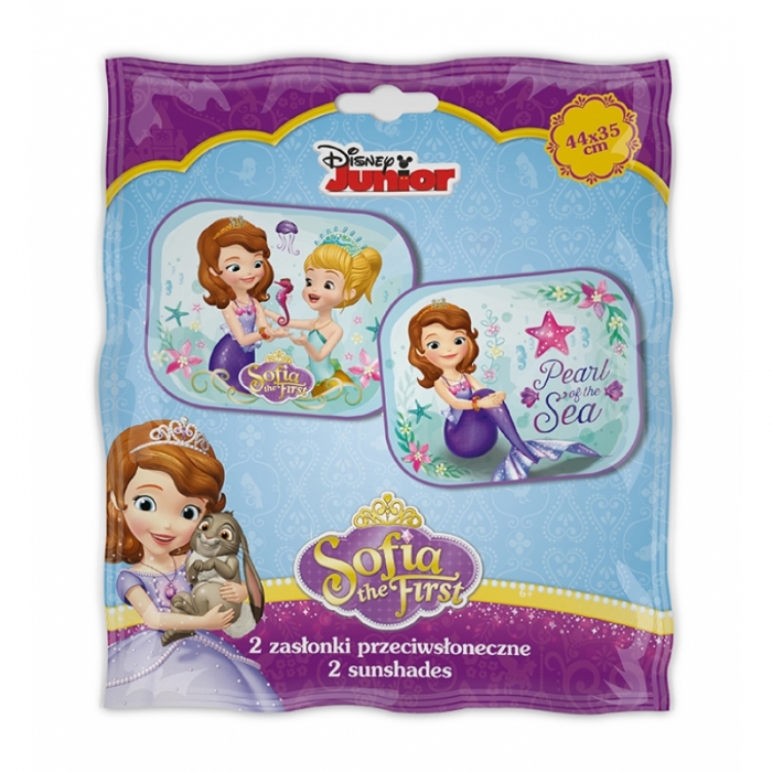 ZVÝHODNĚNÁ AUTOSADA - OCHRANA SEDADLA + STÍNÍTKA DISNEY PRINCEZNA SOFIE