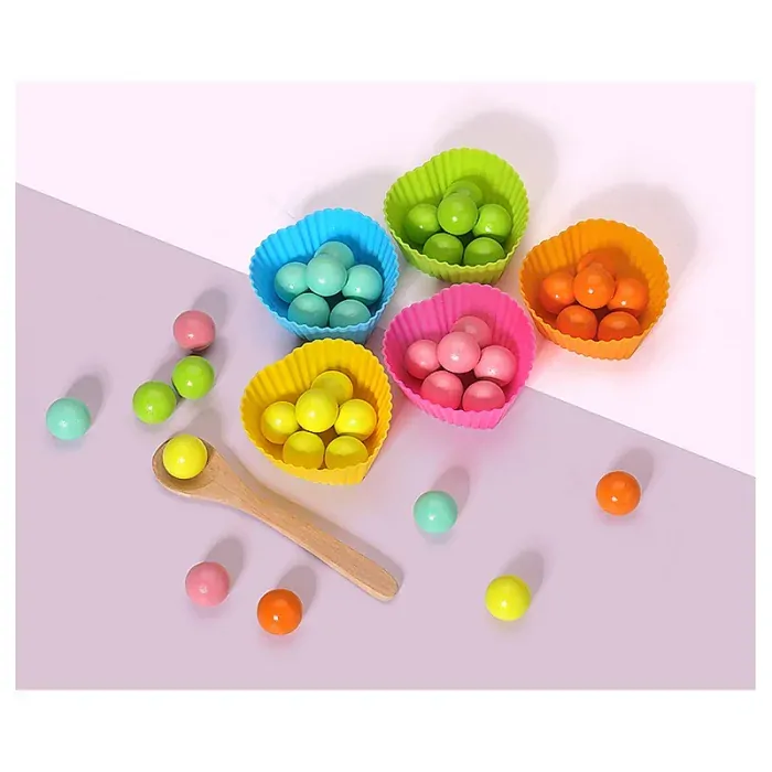 WOODEN TOYS DŘEVĚNÁ VÍCEÚČELOVÁ HRAČKA CHYTÁNÍ RYBIČEK