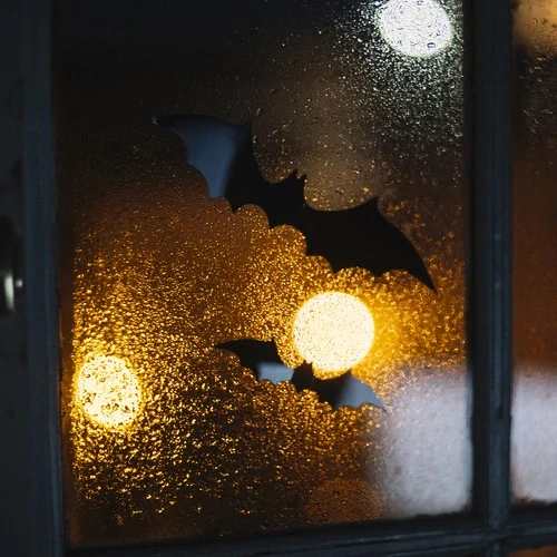 Halloweenská dekorace netopýr sada 3 ks