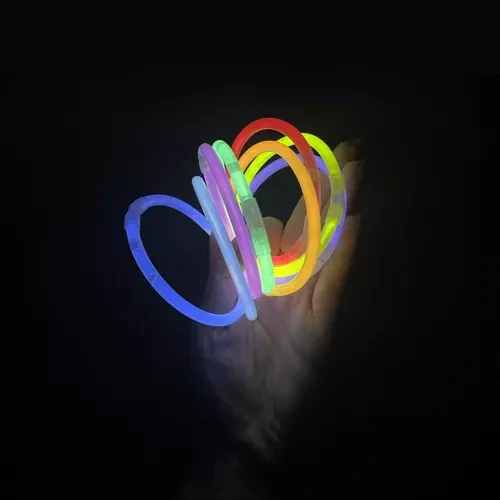 Kruzzel svítící fluorescenční náramky sada 100 ks