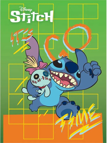 Školní sešit A5 Stitch 32 listů, čtverečkovaný, 4 druhy