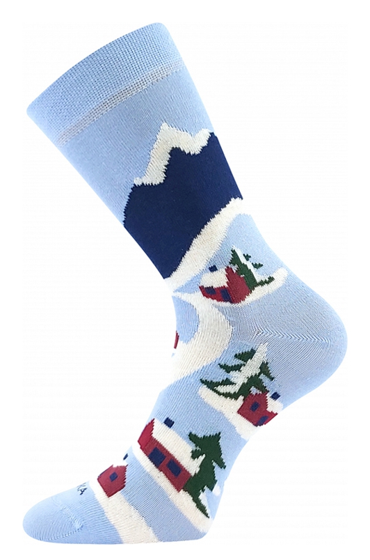 Unisex ponožky Damerry cesmína a hory sada 2ks
