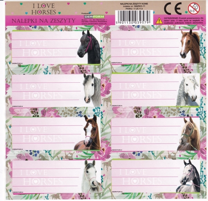 ZVÝHODNĚNÝ ŠKOLNÍ SET S AKTOVKOU KONĚ I LOVE HORSES 6 KS