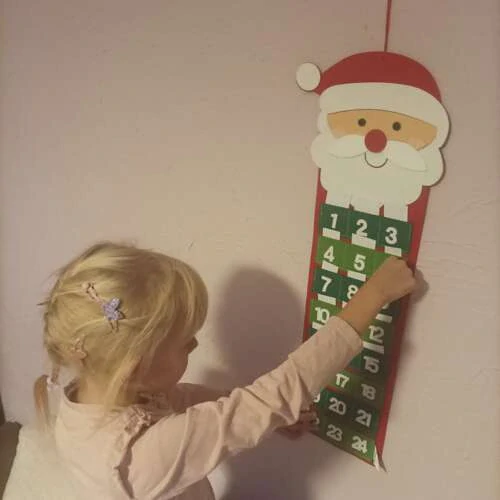 Ruhhy závěsný adventní kalendář 67,5 cm