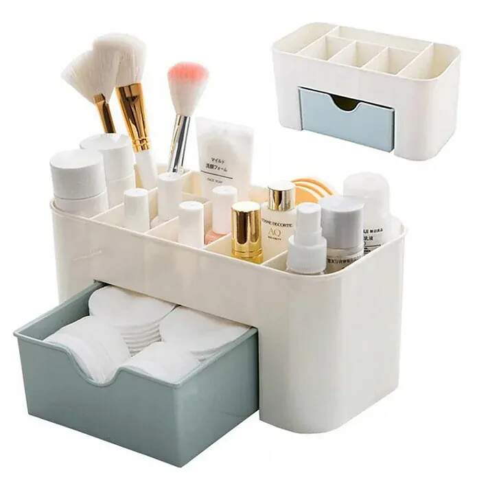 ORGANIZÉR NA KOSMETIKU, MAKE-UP, KANCELÁŘSKÉ POTŘEBY KRÉMOVÝ