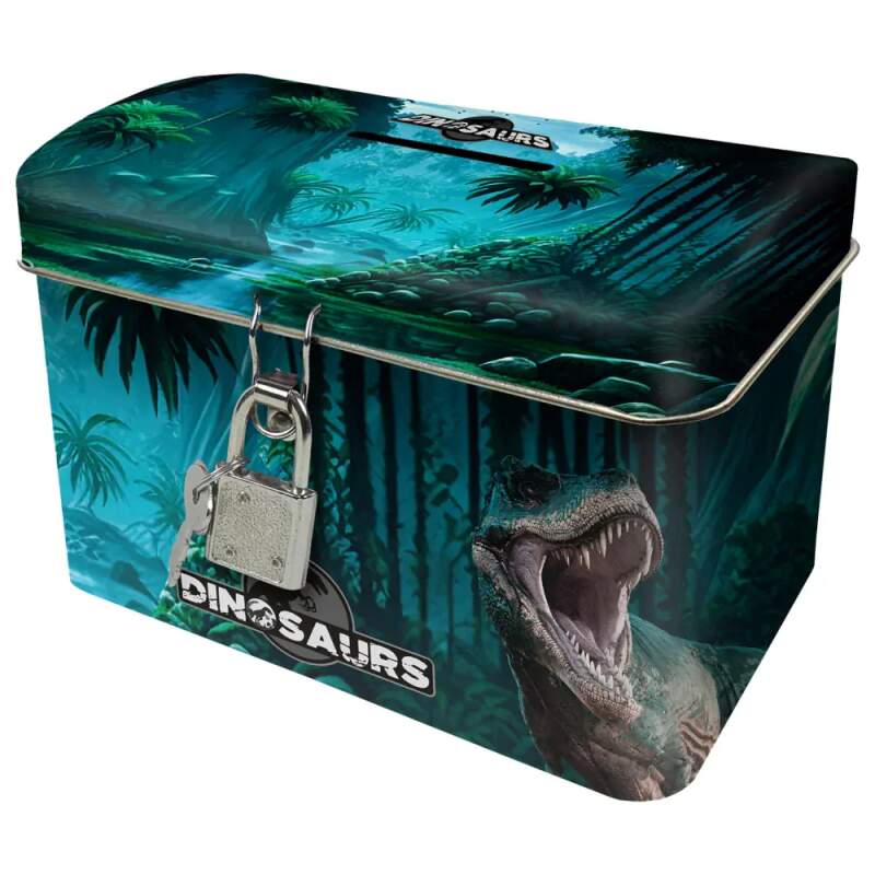 POKLADNIČKA SE ZÁMKEM DINOSAURUS