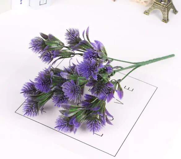 UMĚLÁ VĚTVIČKA VODNÍ TRÁVA ZELENOFIALOVÁ 5 STONKŮ 30 CM