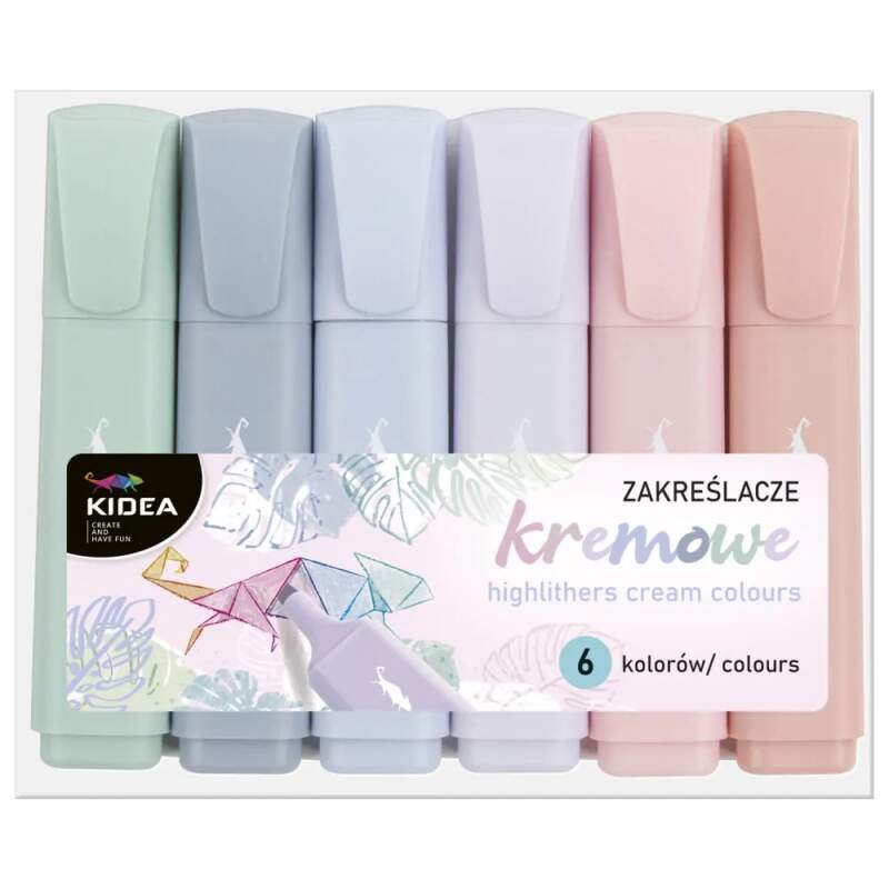 KIDEA KRÉMOVÉ ZVÝRAZŇOVAČE SADA 6 KS