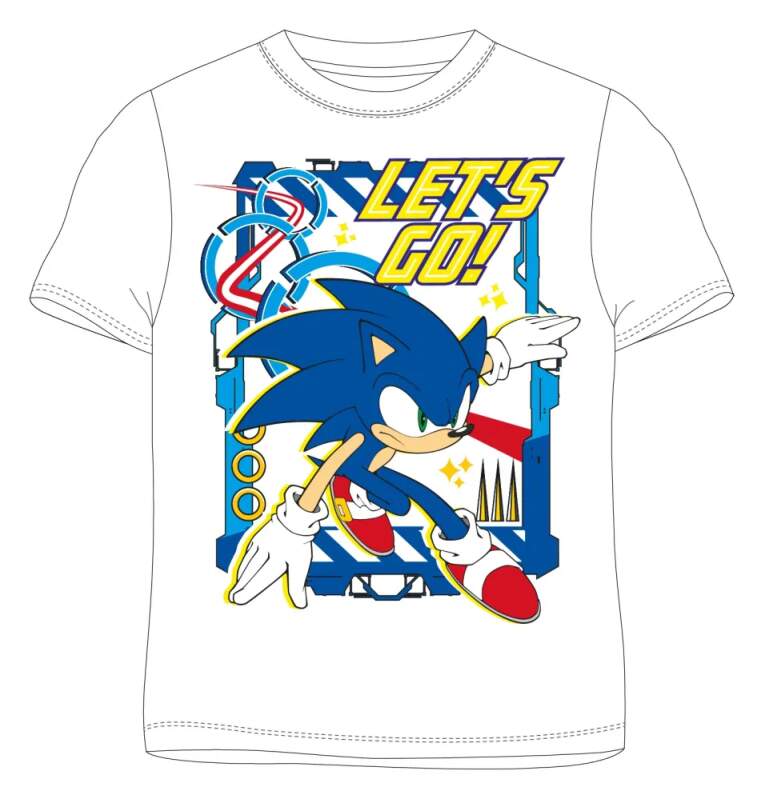 Chlapecké tričko Sonic bílé 104