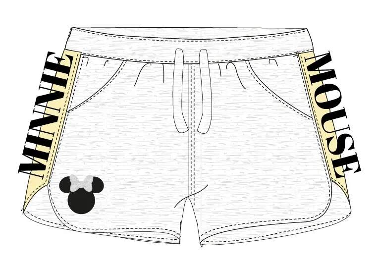 Dívčí šortky Minnie Mouse šedé 164