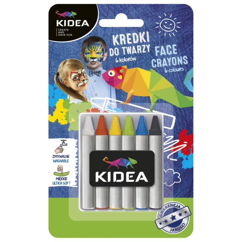 Kidea sada barev na obličej 6 ks