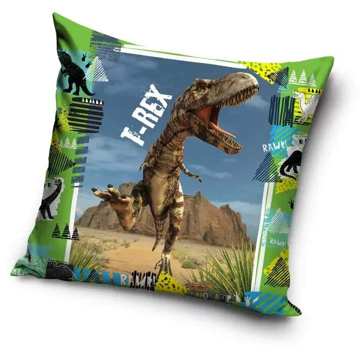 Povlak na polštář dinosaurus T-Rex