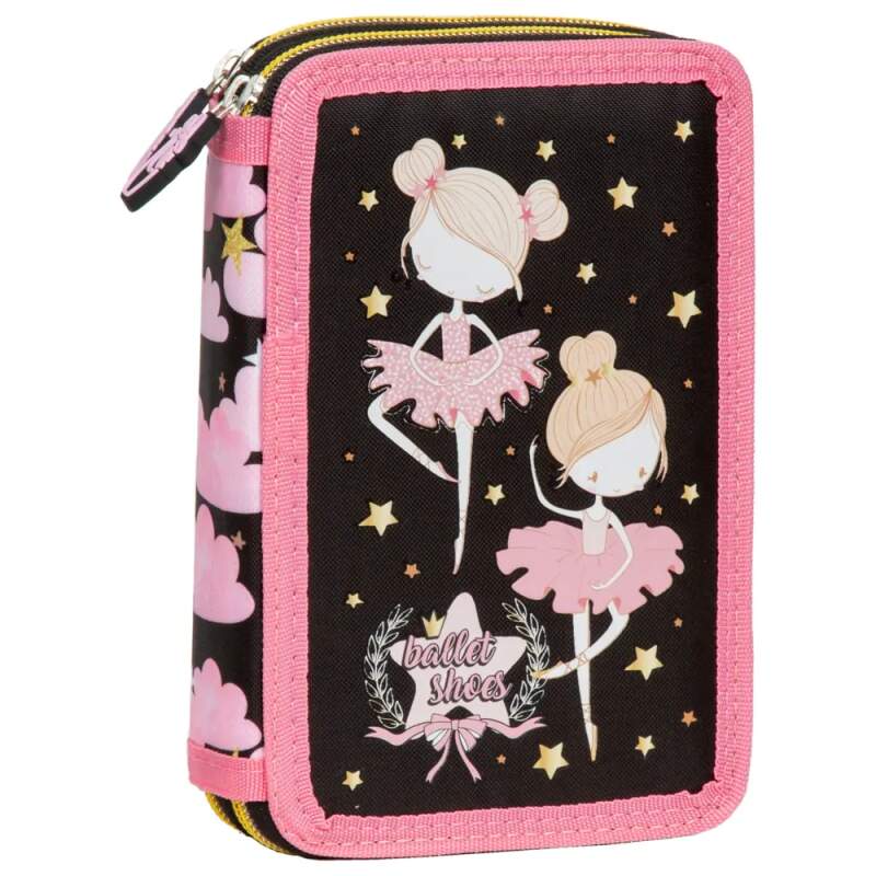 Školní dvoupatrový plně vybavený penál balerína