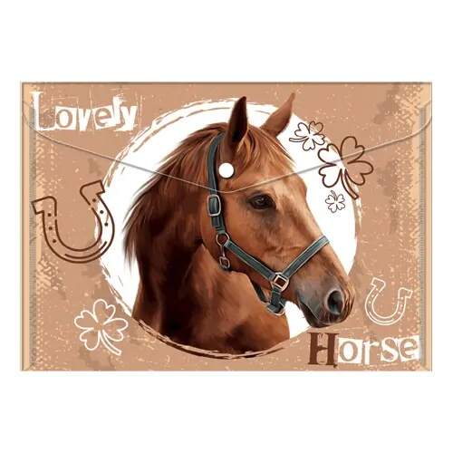 Plastová složka psaníčko A4 koně Lovely Horse
