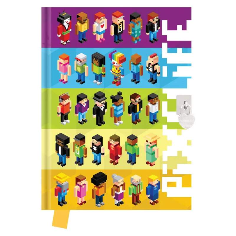 Deník se zámkem Pixelife