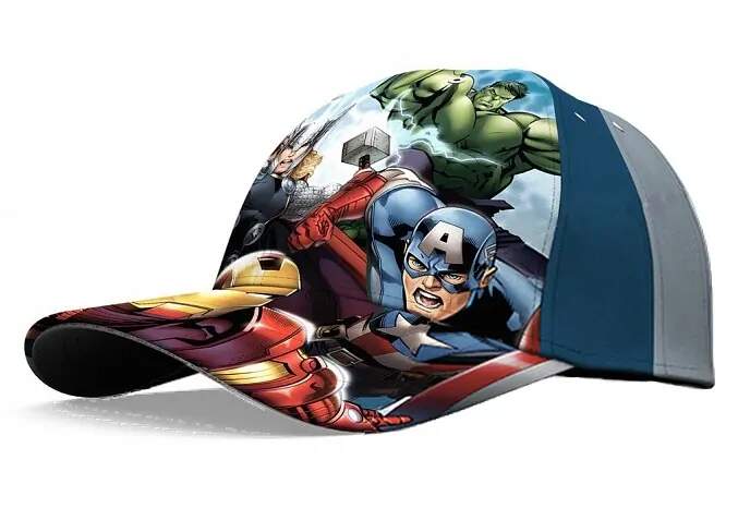 Chlapecká kšiltovka Avengers šedá 54