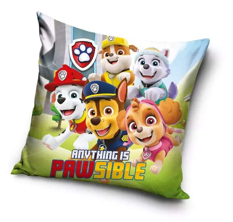 Povlak na polštář Paw Patrol Anything Is Pawsible velur