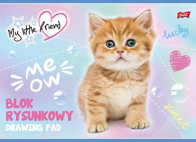 Kreslící blok My Little Friend kočka