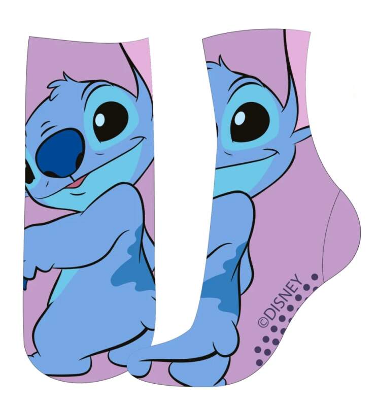 Dívčí kožešinové ponožky Disney Stitch s protiskluzem 23/26