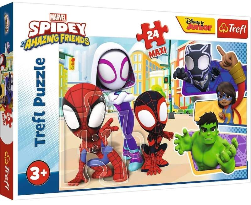 Puzzle maxi Spidey a jeho úžasní přátelé 24 dílků