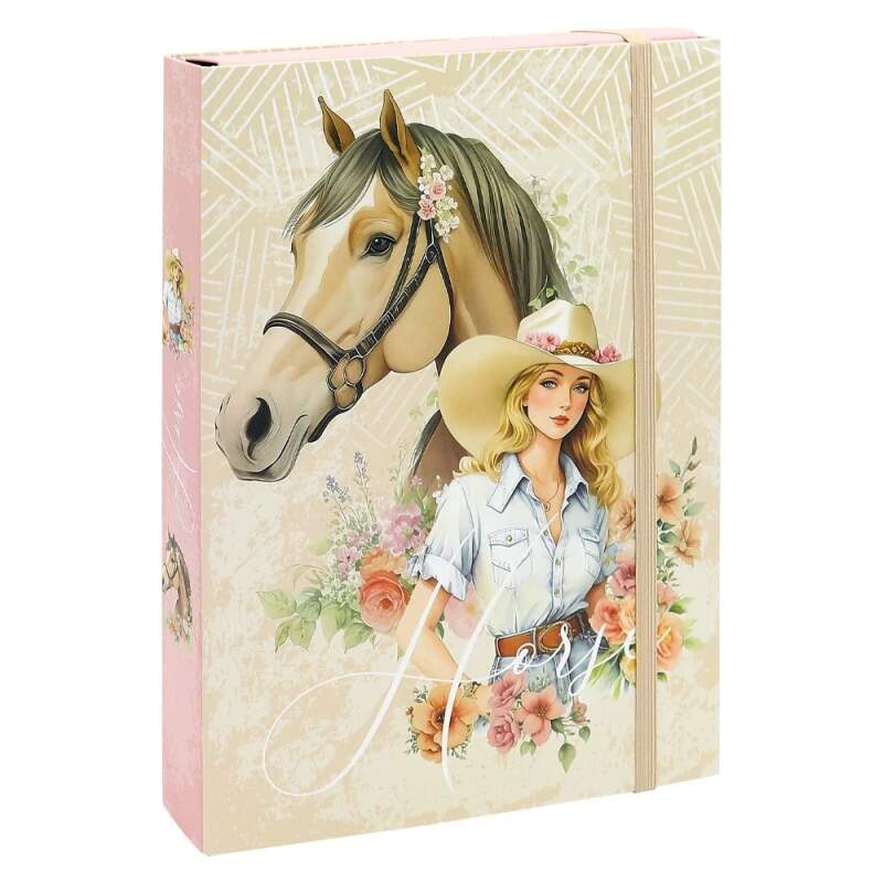 Box na sešity A5 Jumbo MAX Horse dívka a kůň