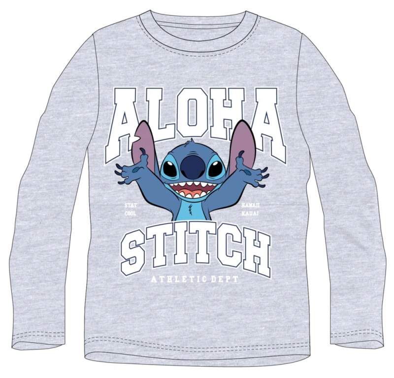 Chlapecké tričko Disney Stitch světle šedé 104