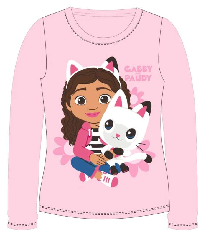 Dívčí tričko Gabby´s Dollhouse světle růžové 110
