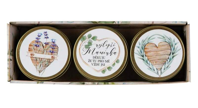 Dárková sada 3 ks svíček Nejlepší maminka