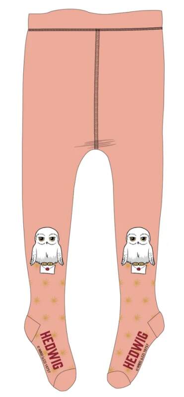 Dívčí punčocháče Harry Potter sova Hedvika oranžové 116/122