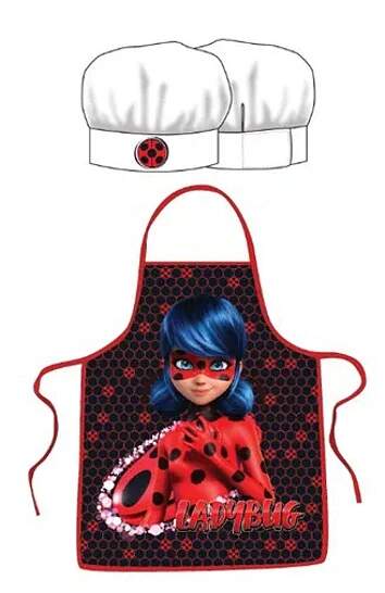 Kuchařský set - zástěrka a čepice Ladybug, Kouzelná Beruška