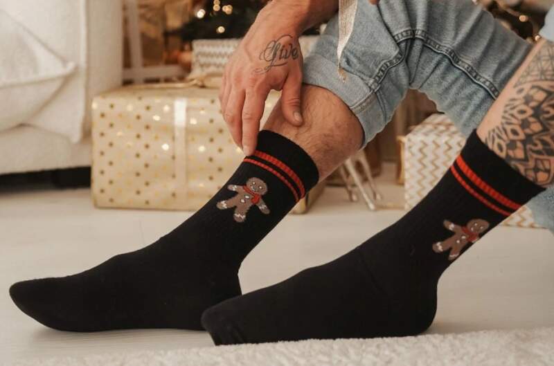 Pánské ponožky perníček černé 42/46