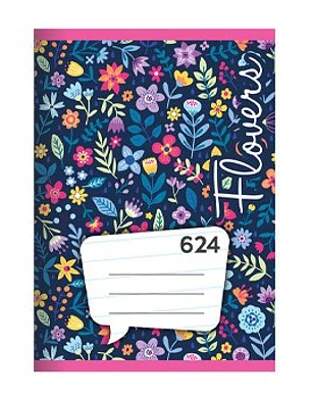 Školní sešit A6 624 Flowers linkovaný