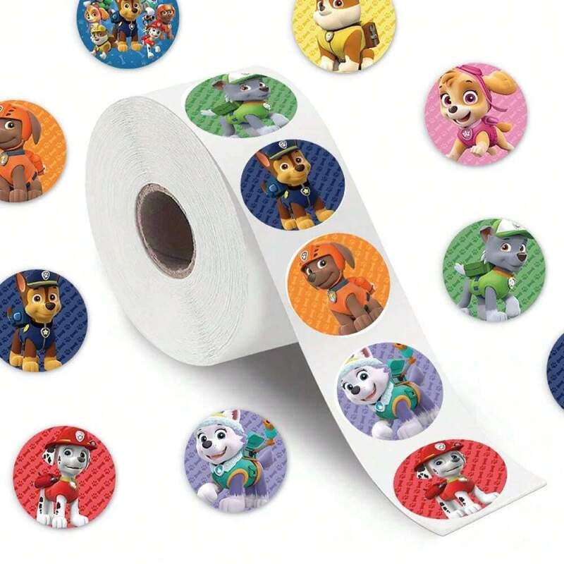 Motivační samolepky Paw Patrol role 500ks