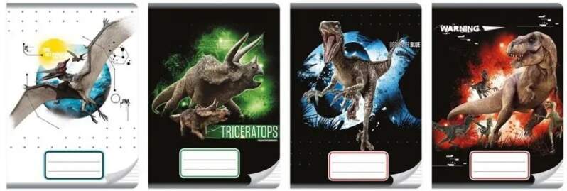 SEŠIT A5 DINOSAUŘI JURSKÝ PARK čtverečkovaný